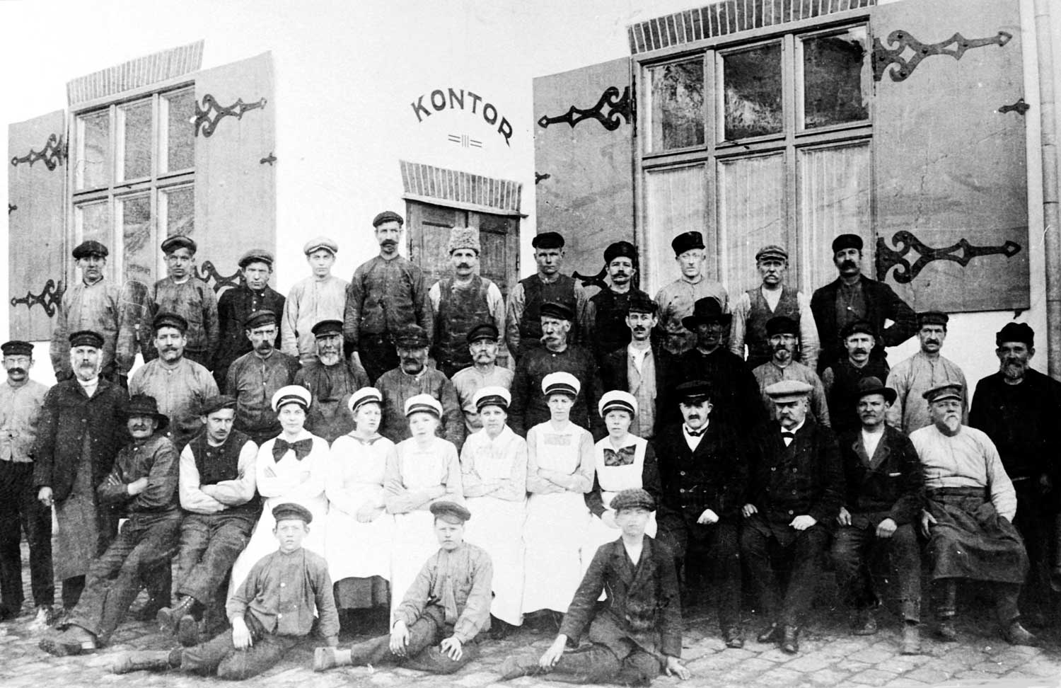Jästbolaget's staff in the early 1900s